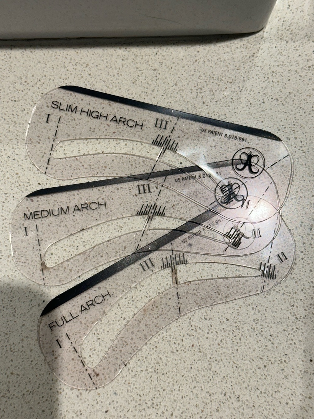 Anastasia Beverly Hills Clear Brow Shaping Stencil Set